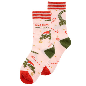 Alligator Holiday Socks
