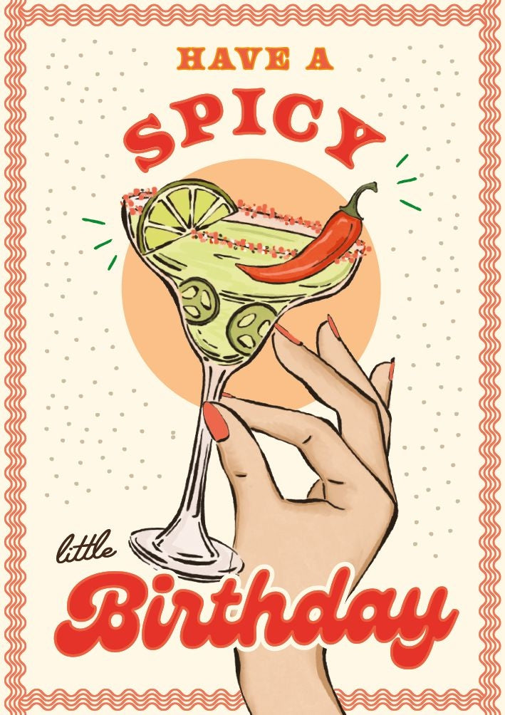 Spicy Little Birthday Card