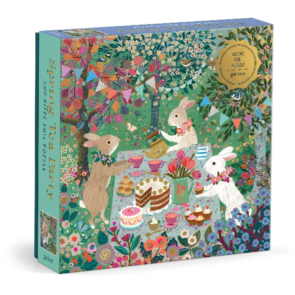 Galison 500 Piece Puzzle | Spring Tea Party