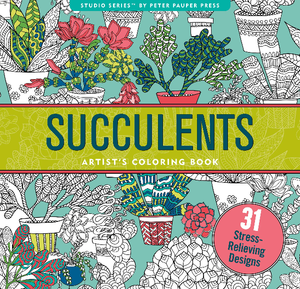 Succulents Colouring Book