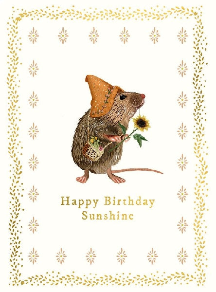 Sunshine Mouse Birthday Card