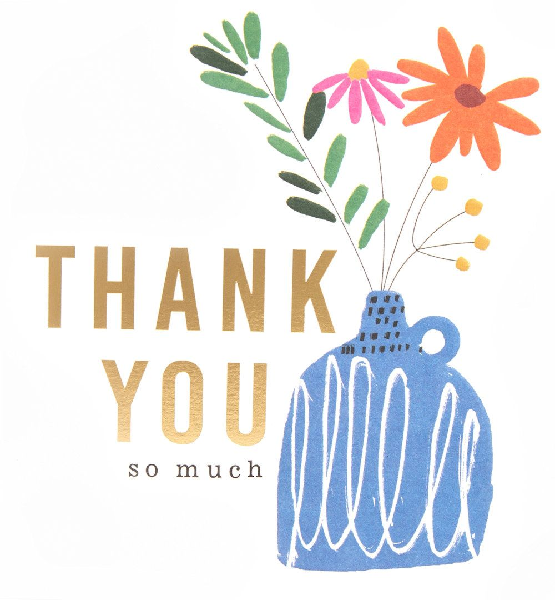 Flowers Thank You Card