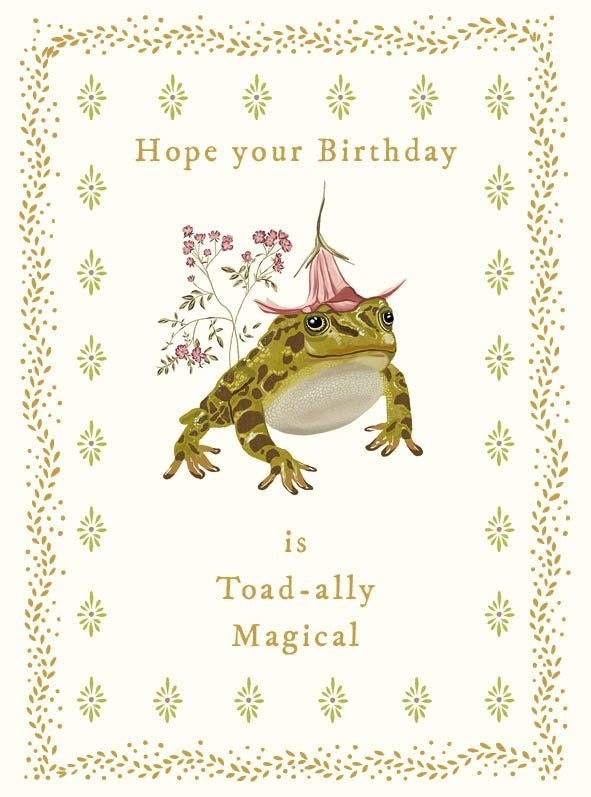 Toad-ally Magic Birthday Card