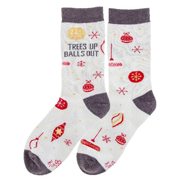 Trees Up Holiday Socks