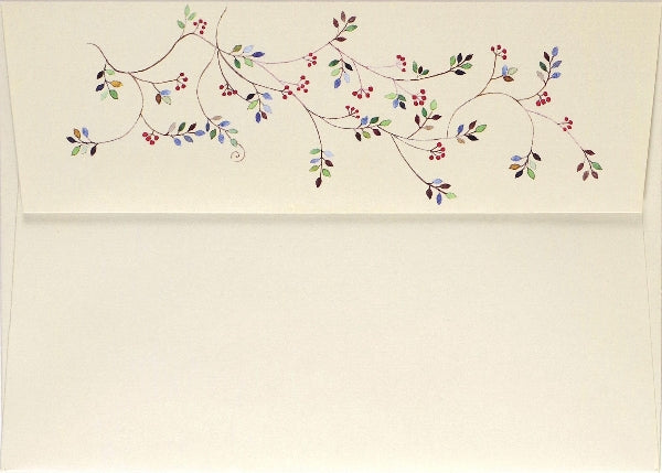 Watercolour Ornaments Boxed Holiday Cards | Set of 20