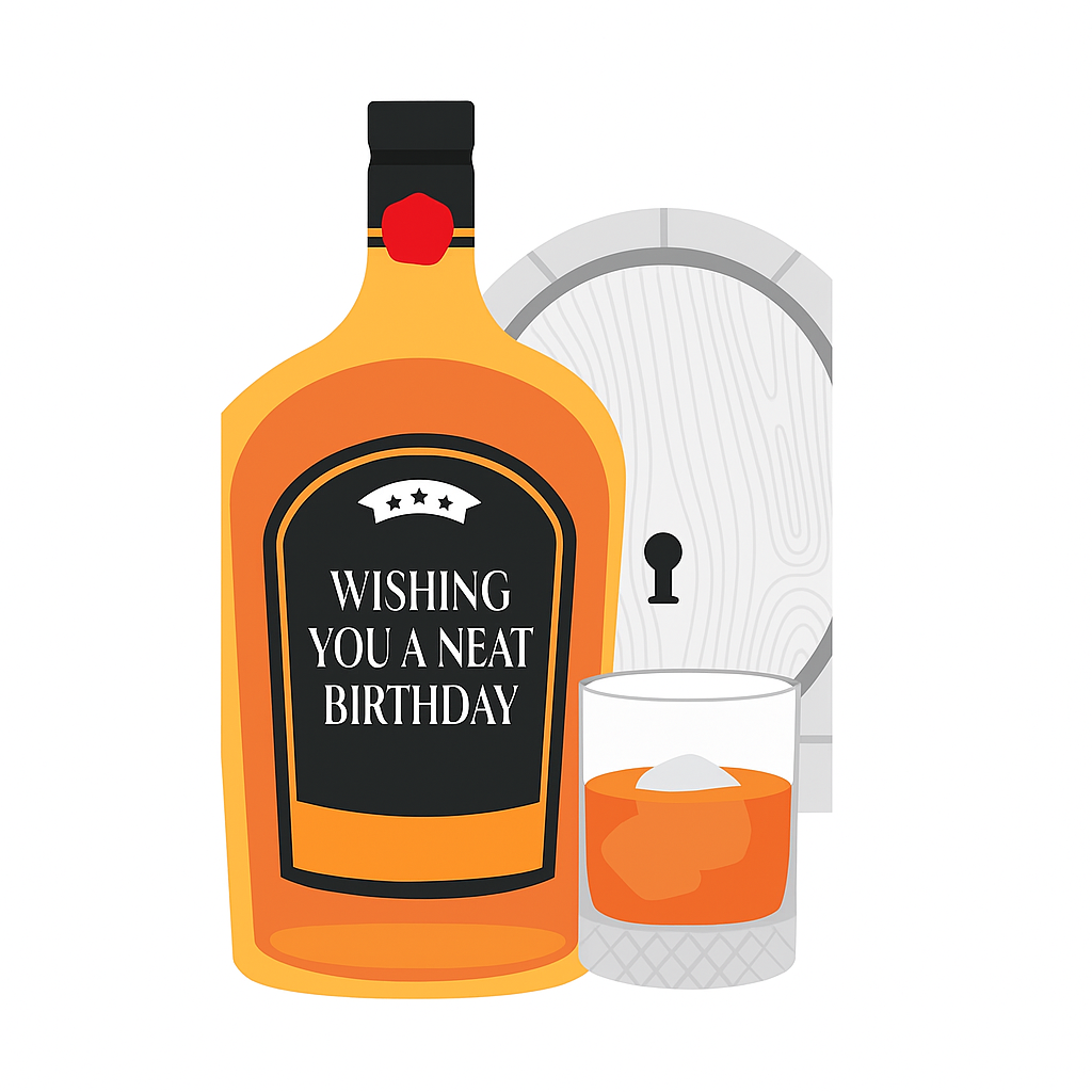Whisky Birthday Card