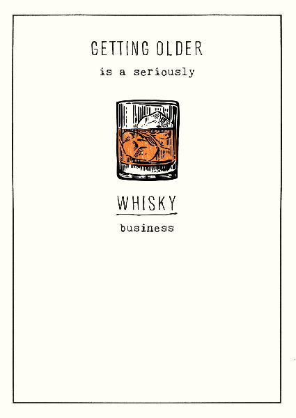 Whisky Business Birthday Card