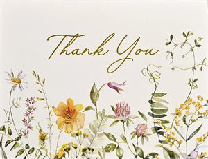 Premium Wildflowers Thank You Notecards