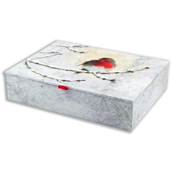 English Robin Boxed Holiday Cards | Set of 20