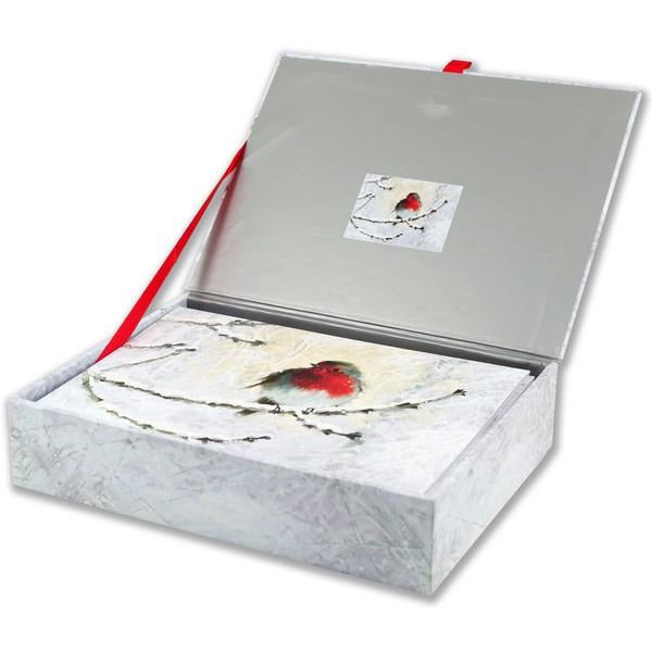 English Robin Boxed Holiday Cards | Set of 20
