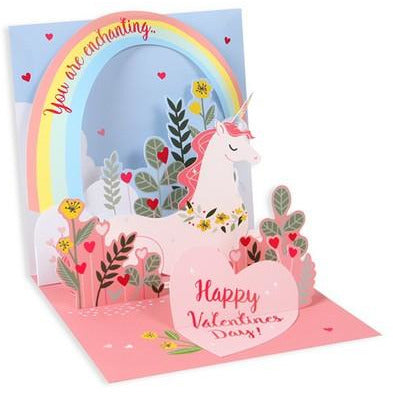 Enchanted Unicorn Pop-Up Valentine's Day Card