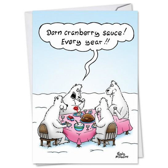 Cranberry Sauce Christmas Card