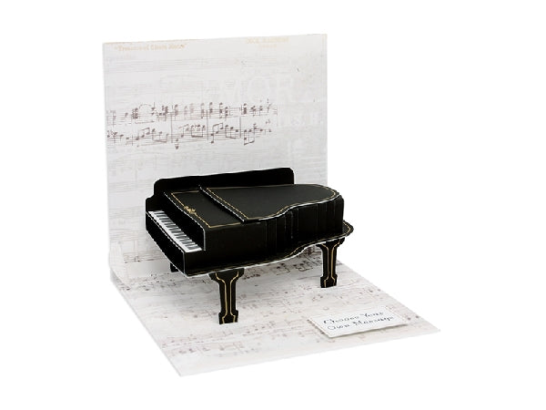 Baby Grand Piano Pop-Up Card