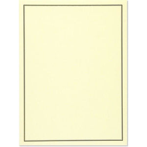 Black and Cream Stationery Set