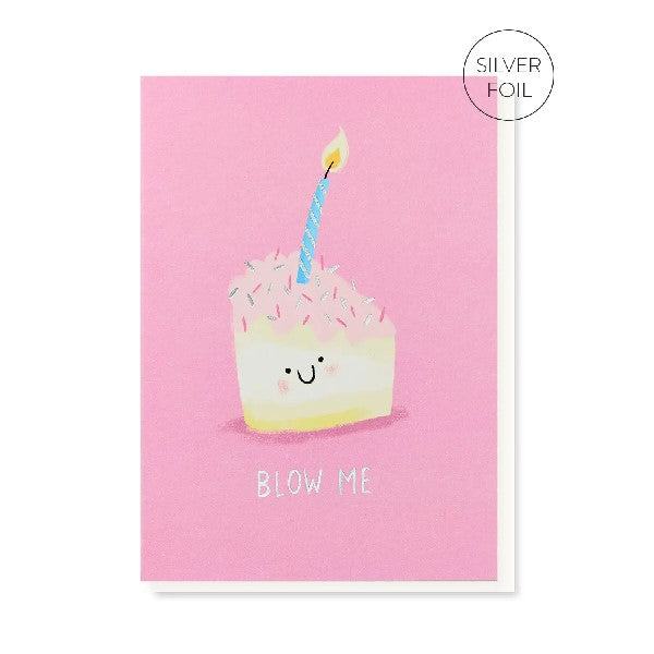 Blow Me Birthday Card