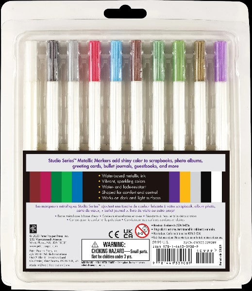 Brilliant Metallic Ink Markers Set