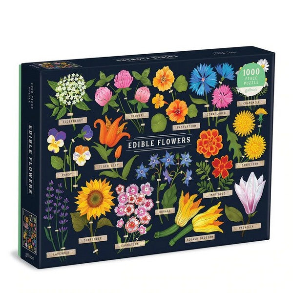 Galison 1000 Piece Puzzle | Edible Flowers