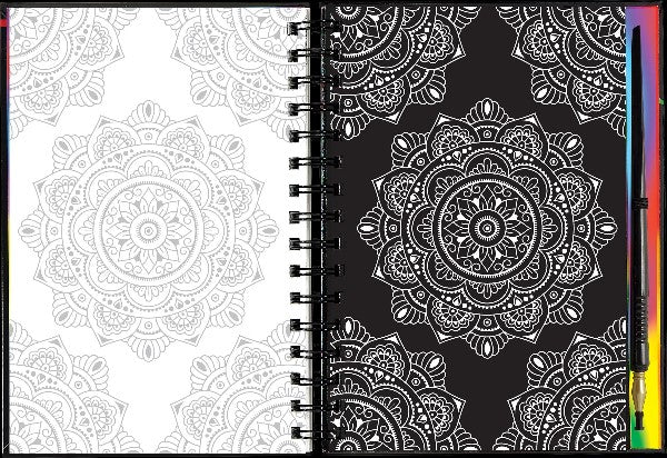 Scratch & Sketch Activity Book | Extreme Mandalas