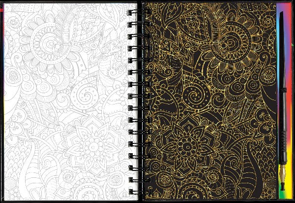 Scratch & Sketch Activity Book | Extreme Mandalas