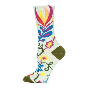 Blue Q Women's Crew Sock Stop Talking | The Gifted Type