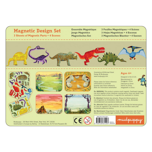 Magnetic Play Set Dinosaurs | Package | The Gifted Type