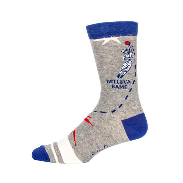 Blue Q Men's Crew Sock Baseball Socks | The Gifted Type