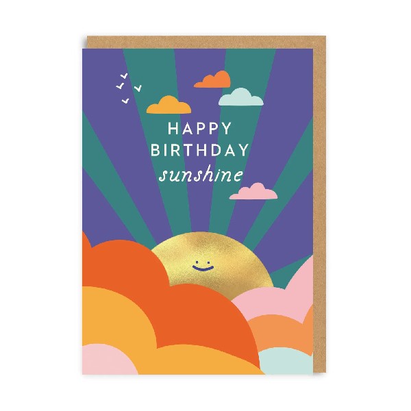Happy Birthday Sunshine Card