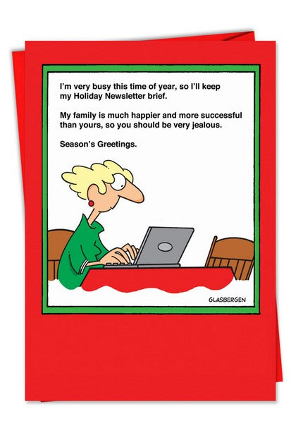 Holiday Newsletter Christmas Card