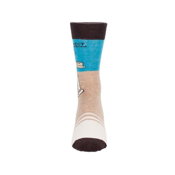 Blue Q Men's Crew Sock Mr. Perfect | The Gifted Type