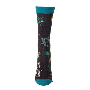 Blue Q Women's Crew Sock You Fancy Bitch | The Gifted Type