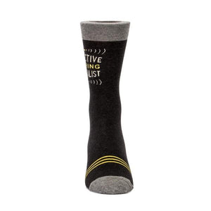 Blue Q Men's Crew Sock Selective Hearing Specialist | The Gifted Type