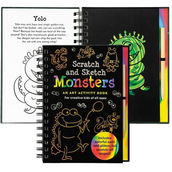 Monsters Scatch And Sketch | Activity Book | The Gifted Type