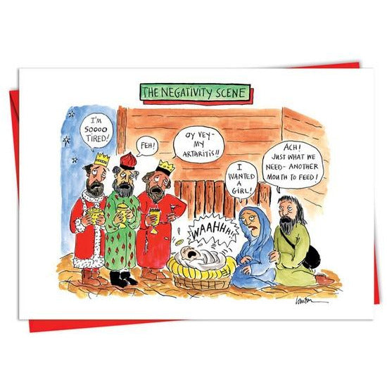 Negativity Scene Christmas Card
