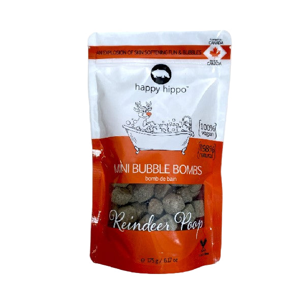 Happy Hippo Bath Co. | Mini Reindeer Poop Bubble Bombs