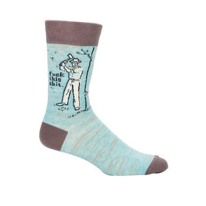 Blue Q Men's Crew Sock Fuck This Shit | The Gifted Type