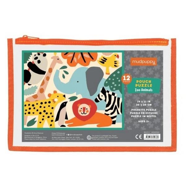 Zoo Animals - 12 Piece Pouch Puzzle
