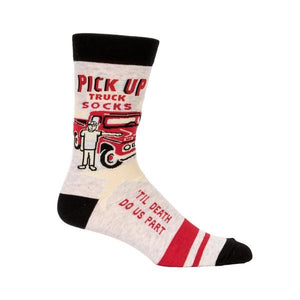 Blue Q Men's Crew Sock Pick-Up Truck | The Gifted Type