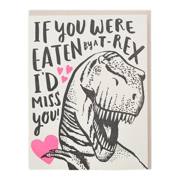 Hello!Lucky T-Rex Love | Friendship Card | The Gifted Type