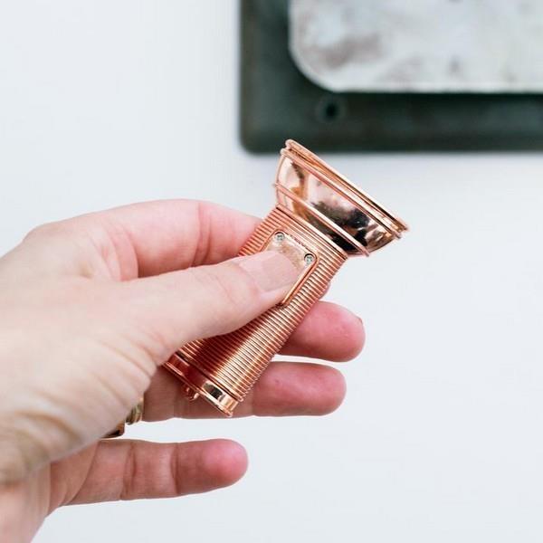 Copper Mini Flat Flashlight