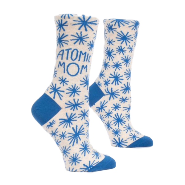 Atomic Mom Women's Crew Socks | The Gifted Type