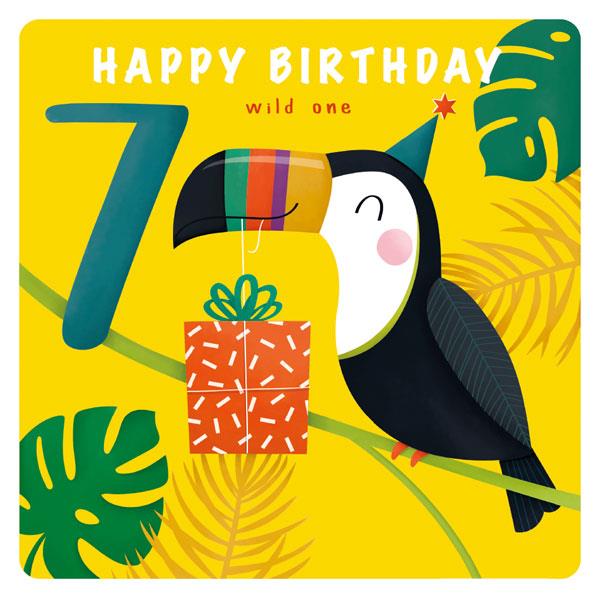 Happy 7th Birthday Toucan Card