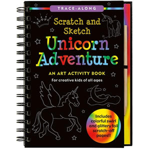 Unicorn Adventure Scratch And Sketch | Activity Book | The Gifted Type