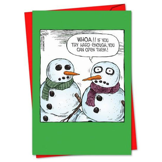 Open Eyes Christmas Card