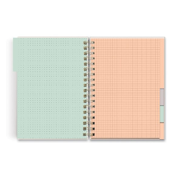 Studio Oh! Tabbed Spiral Notebook | Swaying Floral